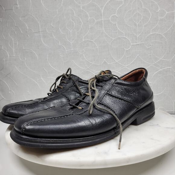 Sandro Moscoloni Brazil Comfort Shoes Mens 9D Black Leather Casual Lace Up - Picture 7 of 16